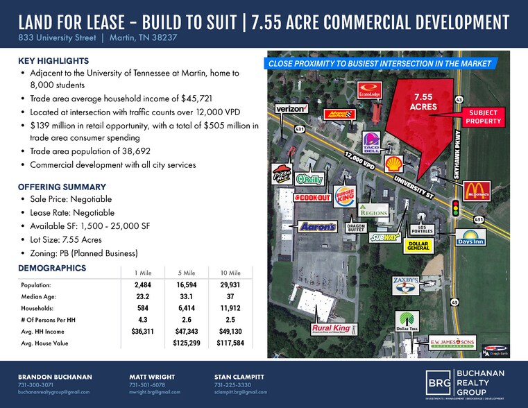 833 University St, Martin, TN à vendre - Photo de l’immeuble – Image 2 sur 17