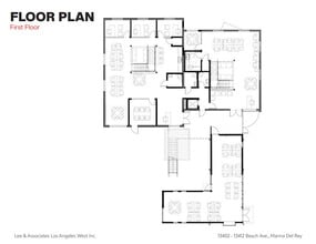 13402-13412 Beach Ave, Marina Del Rey, CA à louer Plan d’étage– Image 1 sur 3