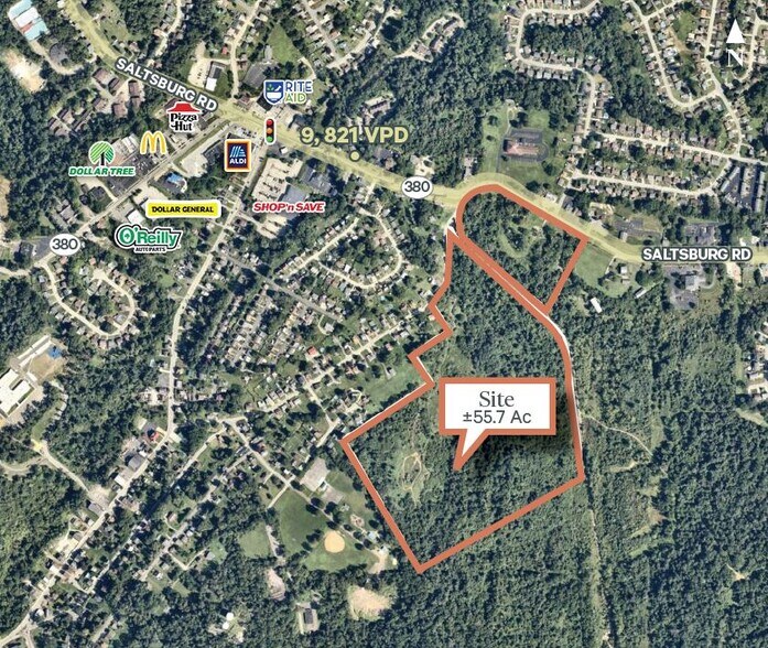 Saltsburg Rd, Penn Hills, PA à vendre - Aérien – Image 1 sur 1