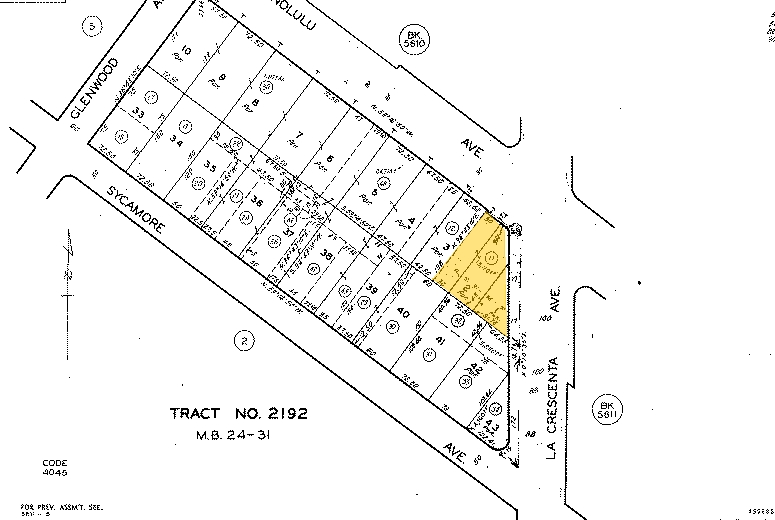 3795 La Crescenta Ave, Glendale, CA à louer - Plan cadastral – Image 2 sur 4