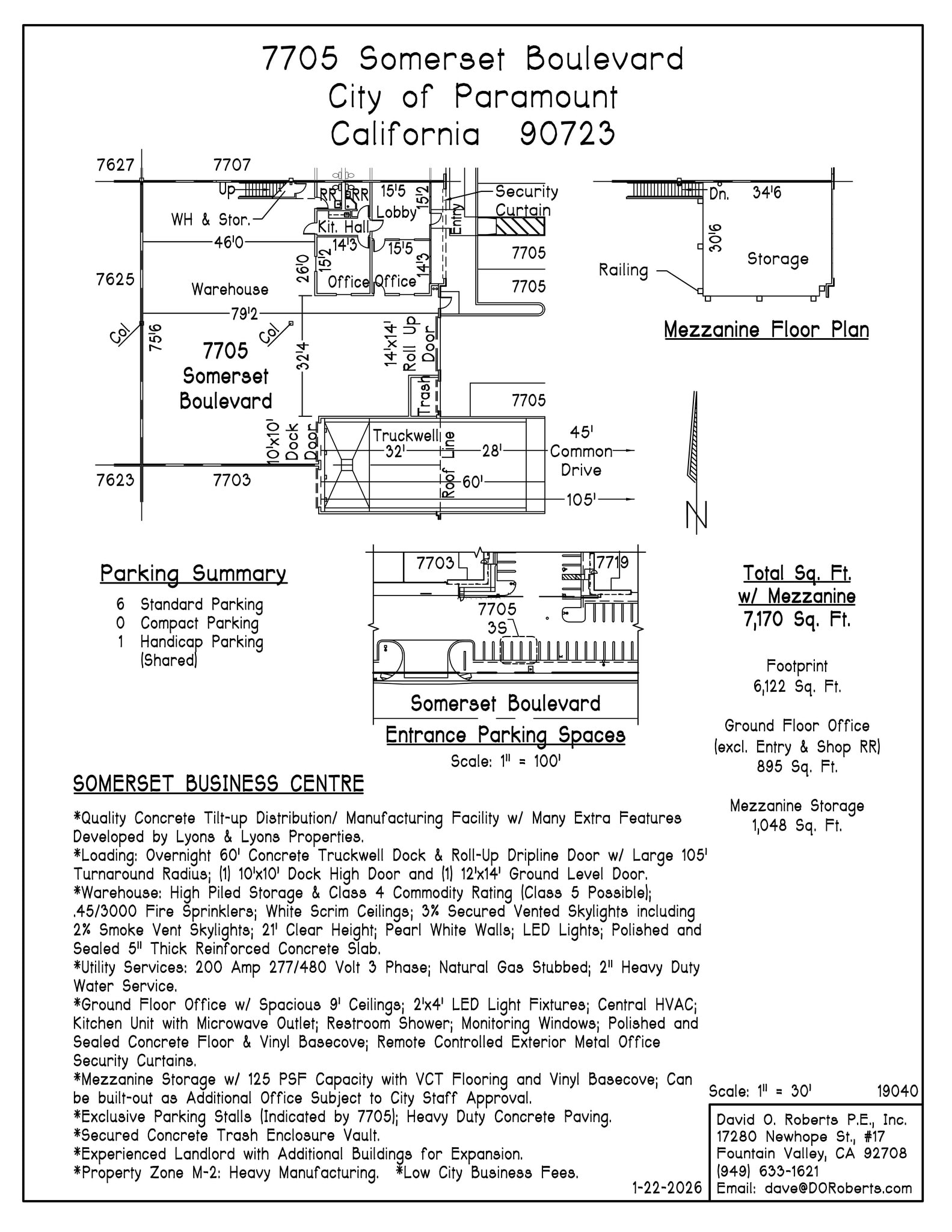 7617-7621 Somerset Blvd, Paramount, CA à louer Plan de site– Image 1 sur 1