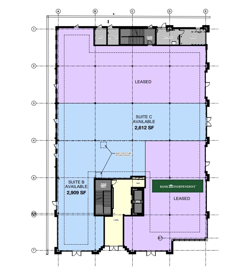 225 Holmes Ave, Huntsville, AL à louer Plan d’étage– Image 1 sur 1