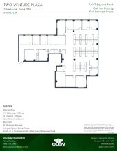 2 Venture, Irvine, CA à louer Plan d’étage– Image 1 sur 1