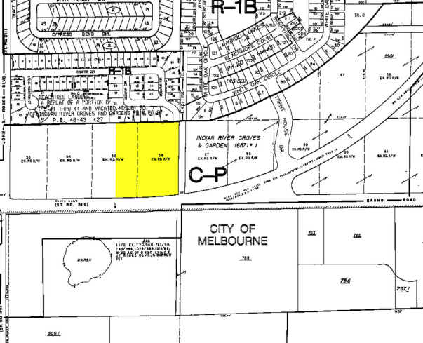 4400 W Eau Gallie Blvd, Melbourne, FL à vendre - Plan cadastral – Image 3 sur 4