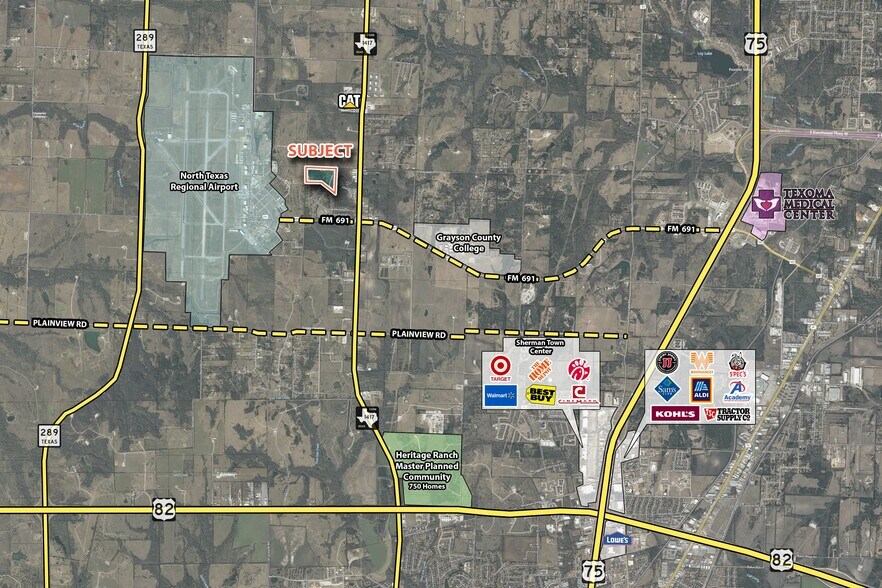 MacArthur Drive, Denison, TX à vendre - Aérien – Image 1 sur 4
