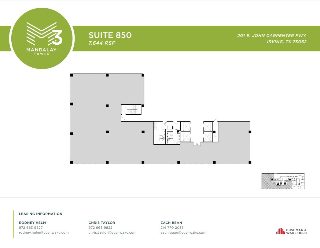 201 E John Carpenter Fwy, Irving, TX à louer Plan d’étage– Image 1 sur 1