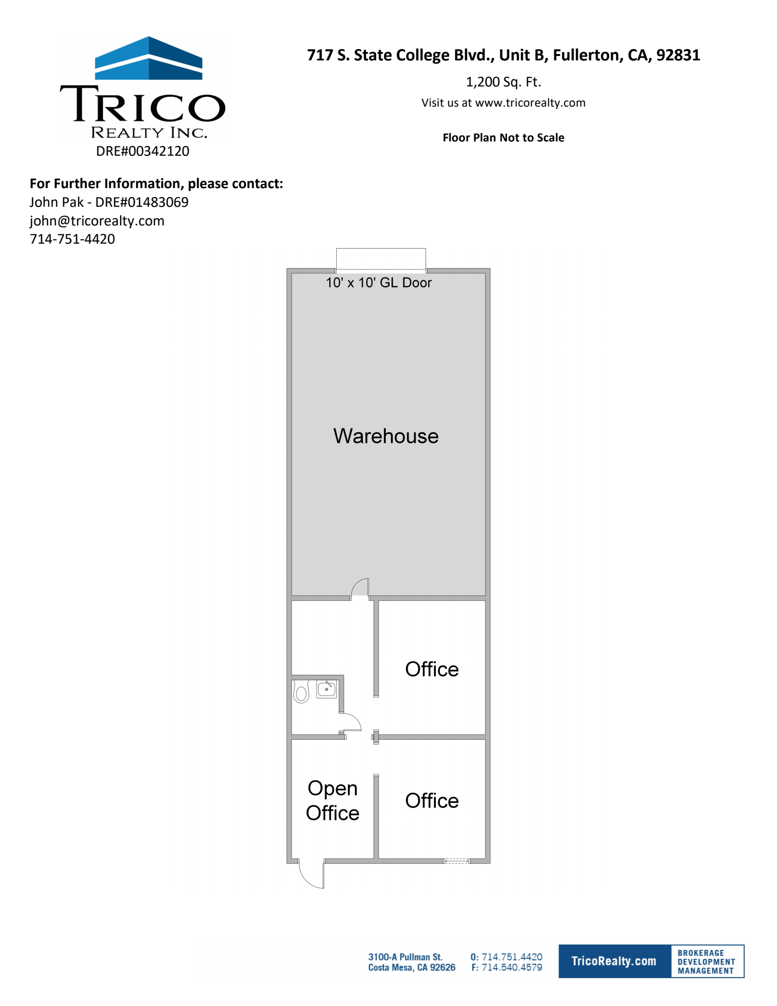 667-759 S State College Blvd, Fullerton, CA à louer Plan d’étage– Image 1 sur 1