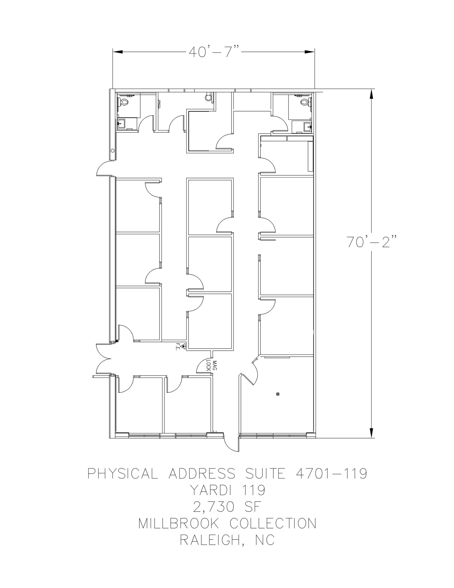 4701 Atlantic Ave, Raleigh, NC à louer Plan de site– Image 1 sur 11