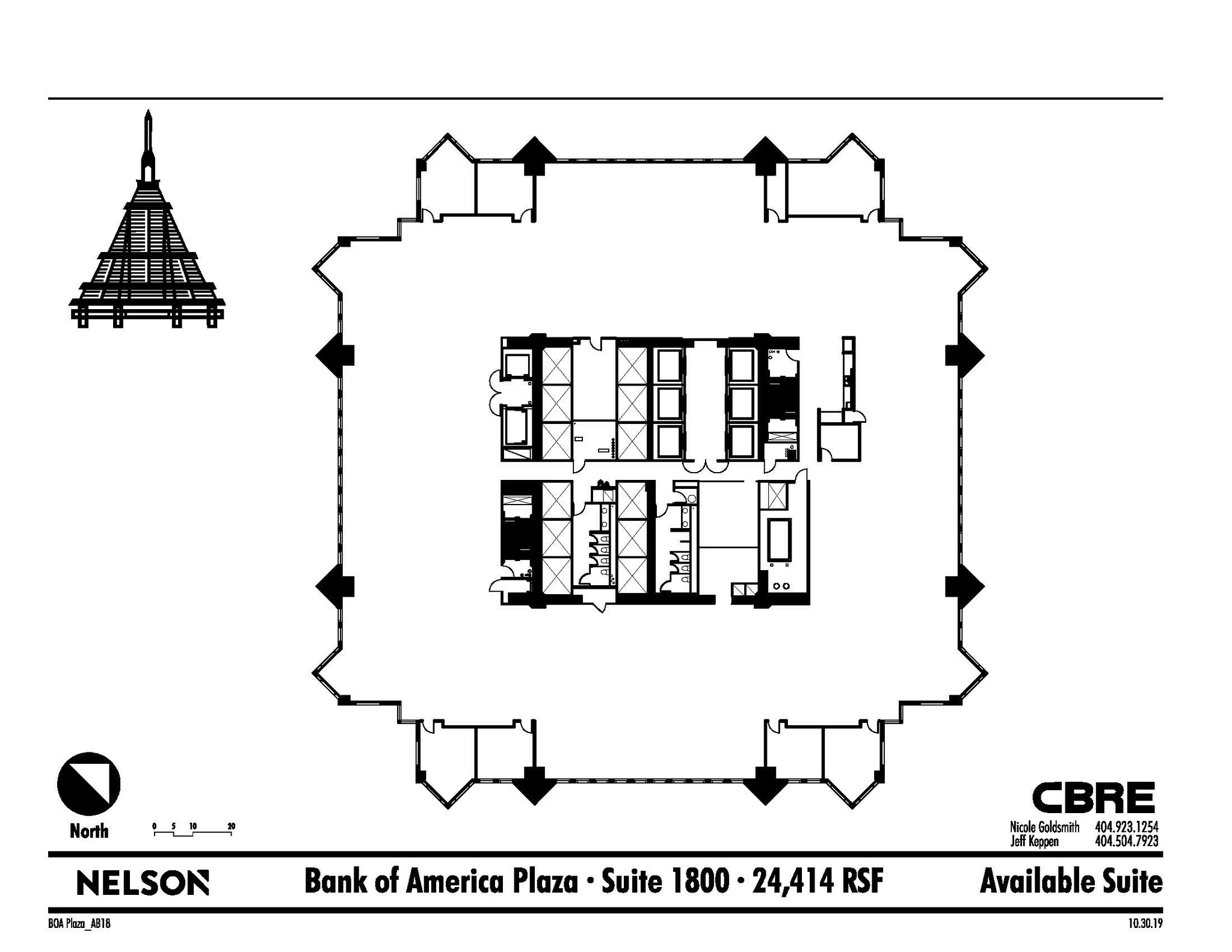 600 Peachtree St NE, Atlanta, GA à louer Plan d’étage– Image 1 sur 1