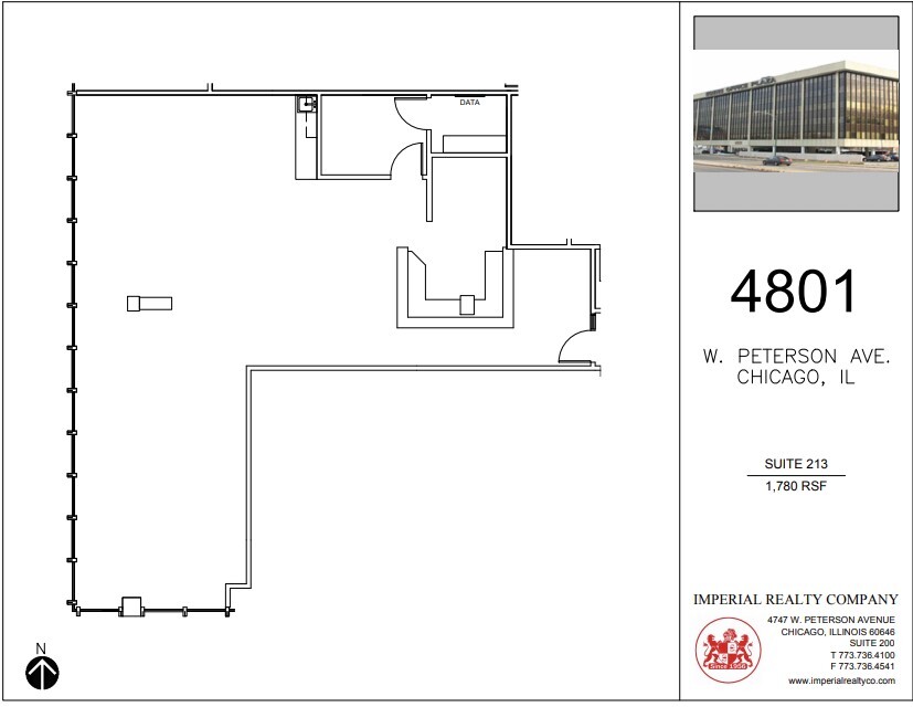 4801 W Peterson Ave, Chicago, IL à louer Plan d’étage– Image 1 sur 5