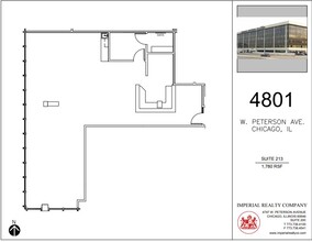 4801 W Peterson Ave, Chicago, IL à louer Plan d’étage– Image 1 sur 5