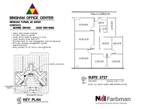 30600-30700 - 30800 Telegraph Rd, Bingham Farms, MI à louer Plan d’étage– Image 1 sur 1