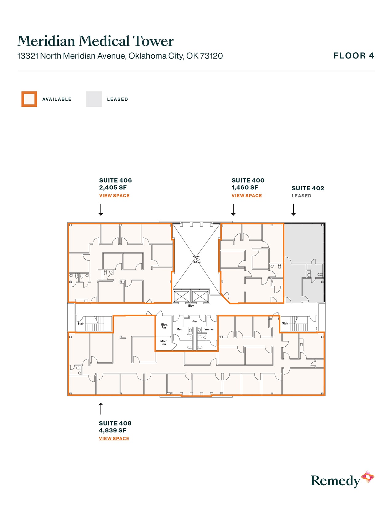 13321 N Meridian Ave, Oklahoma City, OK à louer Plan d’étage– Image 1 sur 1