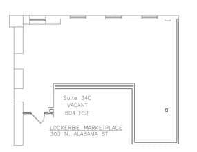 303 N Alabama St, Indianapolis, IN à louer Plan de site– Image 1 sur 1