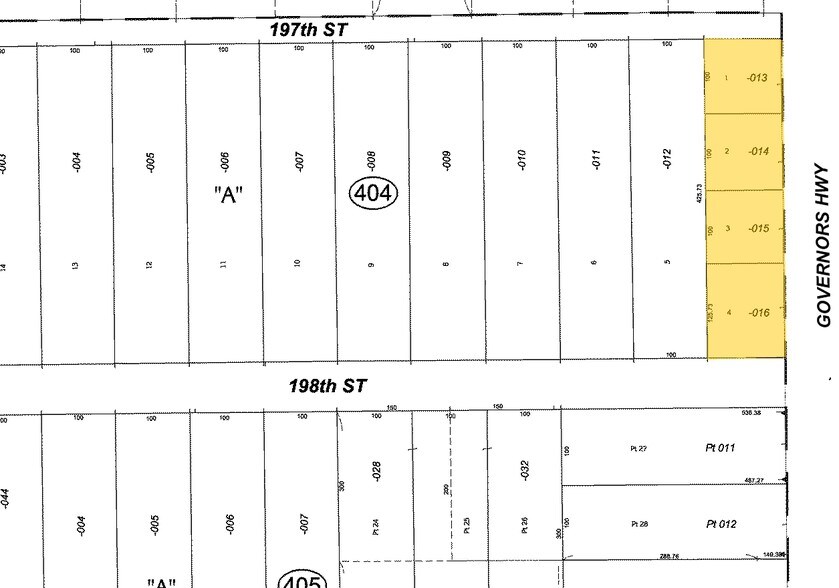19710 Governors Hwy, Flossmoor, IL à vendre - Plan cadastral – Image 2 sur 19