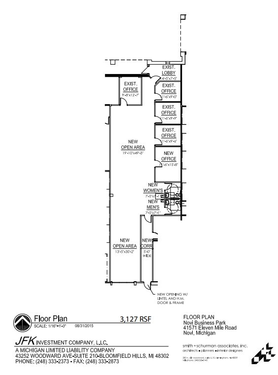 41441-41541 W 11 Mile Rd, Novi, MI à louer Plan d’étage– Image 1 sur 1