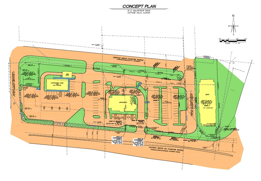 103 MacArthur Dr, Cottage Hills, IL à vendre - Plan de site – Image 2 sur 2