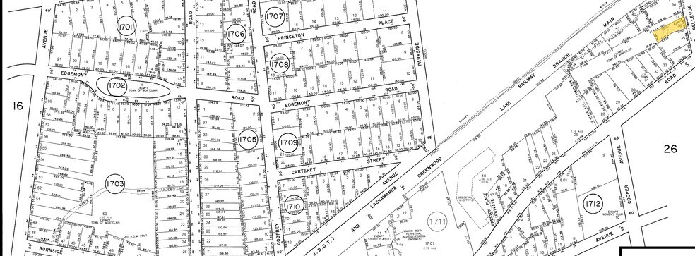 250-254 Bellevue Ave, Upper Montclair, NJ à louer - Plan cadastral – Image 3 sur 3
