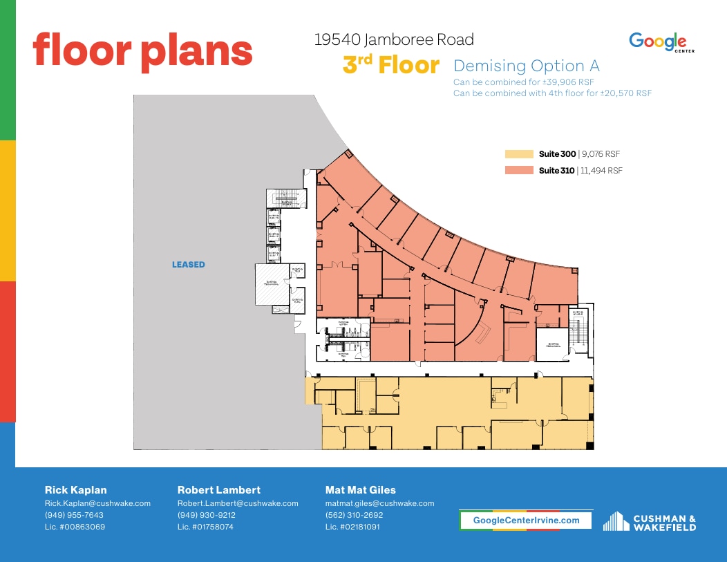 19520 Jamboree Rd, Irvine, CA à louer Plan d’étage– Image 1 sur 1