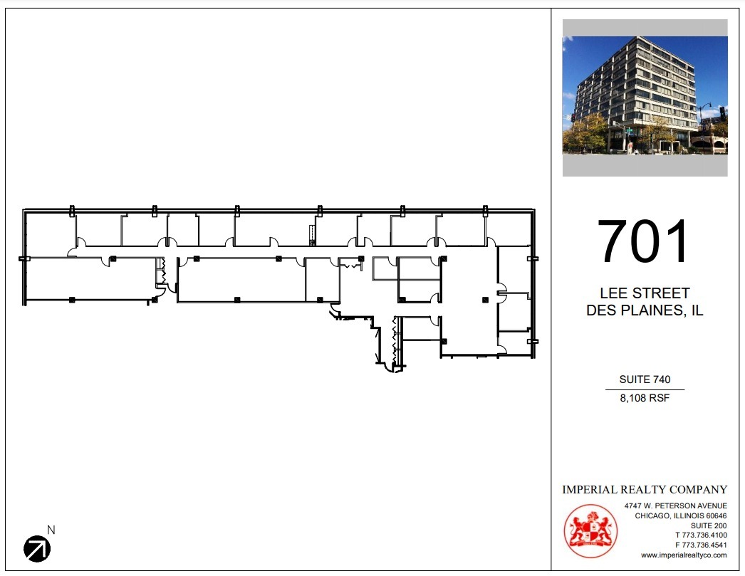 701 Lee St, Des Plaines, IL à louer Plan d’étage– Image 1 sur 10