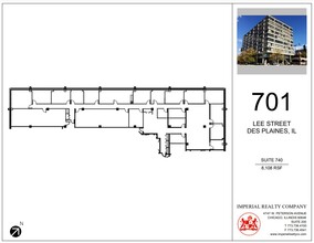 701 Lee St, Des Plaines, IL à louer Plan d’étage– Image 1 sur 10