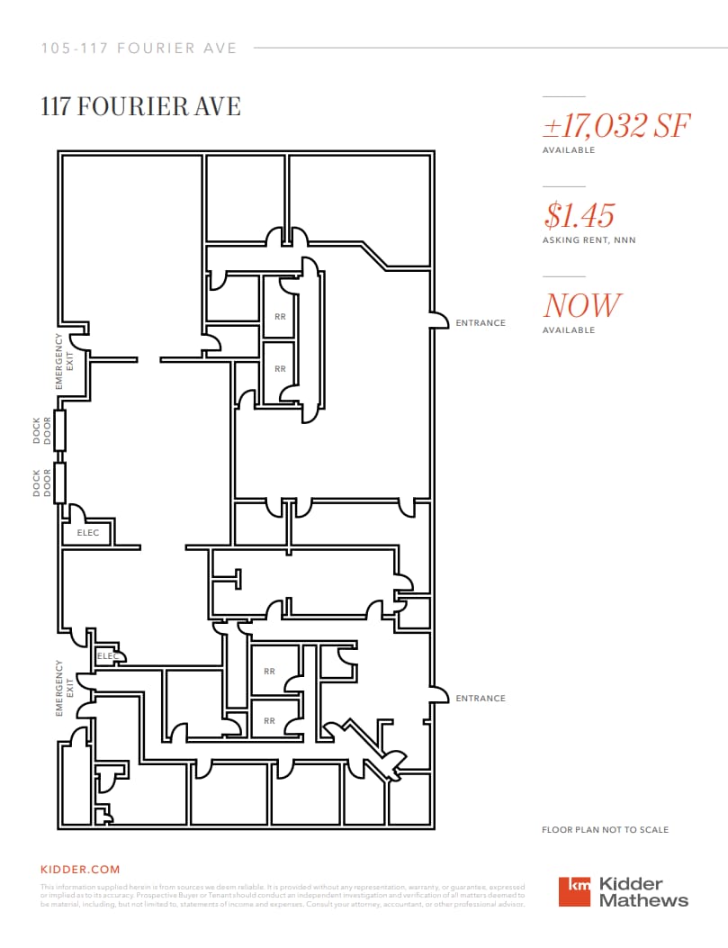 105 Fourier Ave, Fremont, CA à louer Plan d’étage– Image 1 sur 1