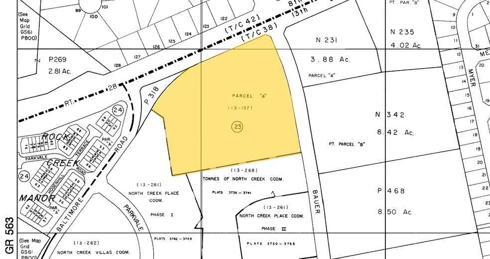 5500-5576 Norbeck Rd, Rockville, MD à louer - Plan cadastral – Image 3 sur 3