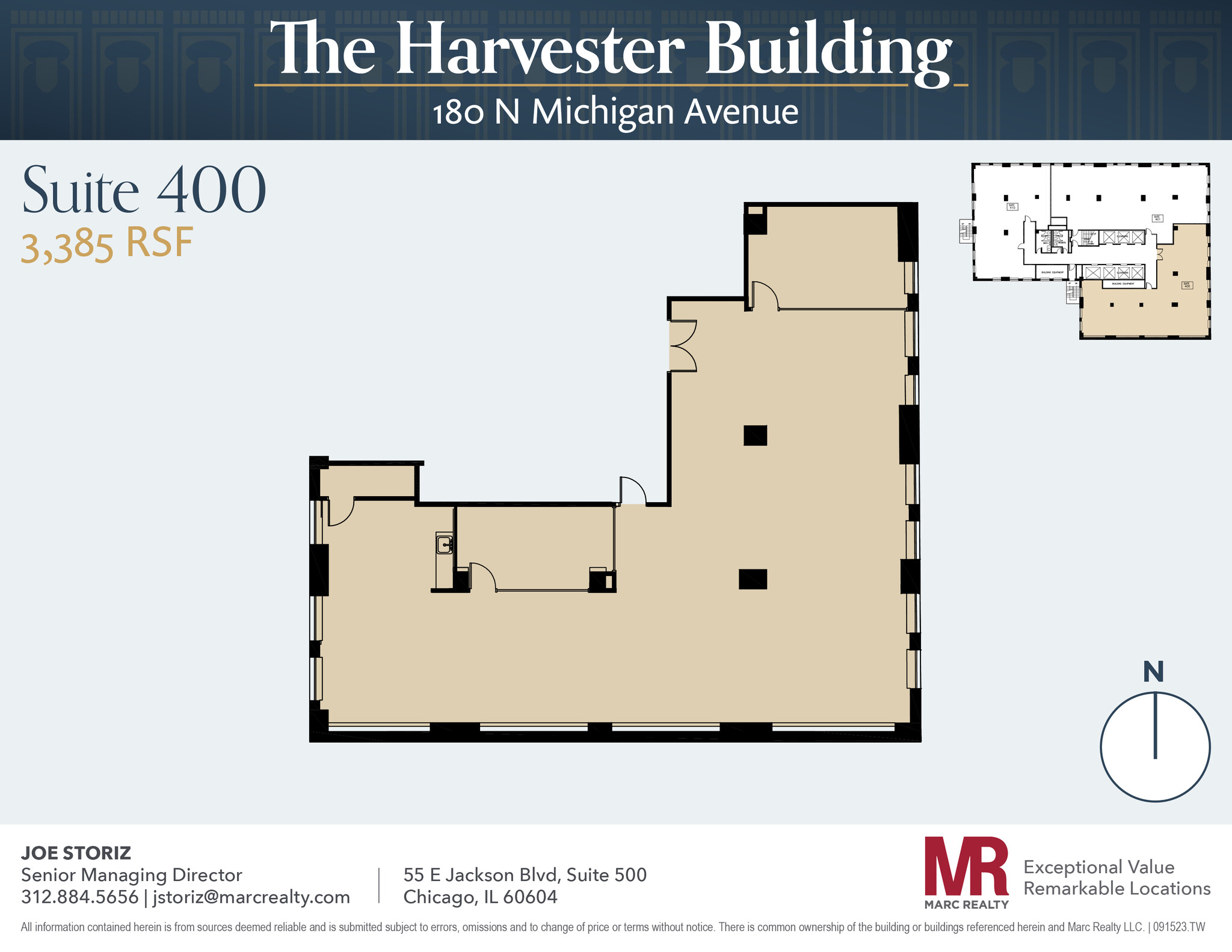 180 N Michigan Ave, Chicago, IL à louer Plan d’étage– Image 1 sur 10