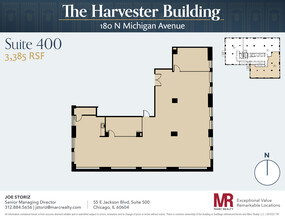 180 N Michigan Ave, Chicago, IL à louer Plan d’étage– Image 1 sur 10