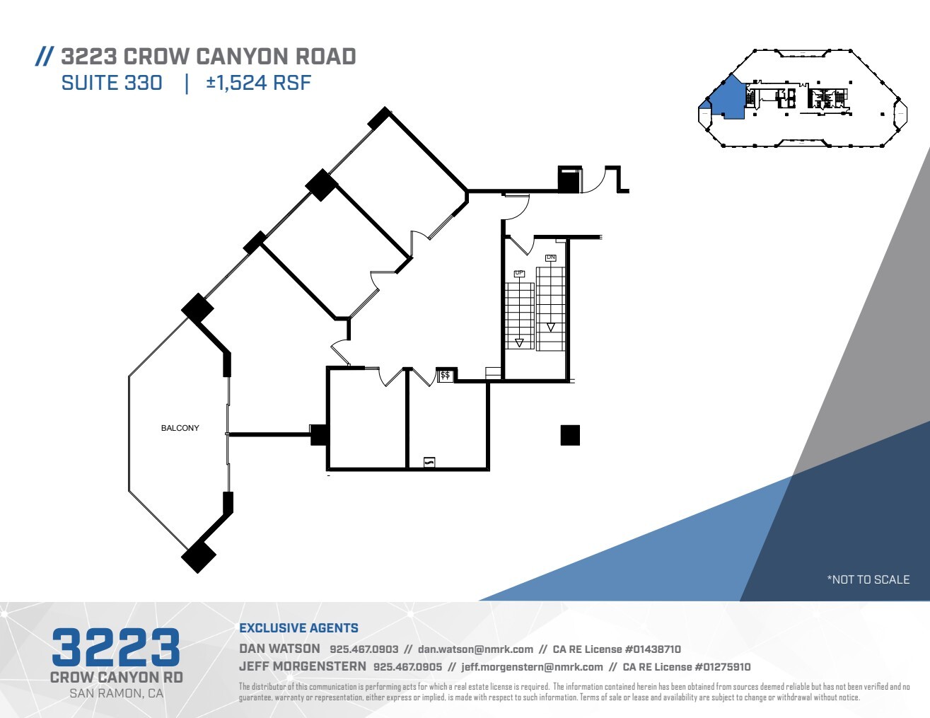 3223 Crow Canyon Rd, San Ramon, CA à louer Plan d’étage– Image 1 sur 1
