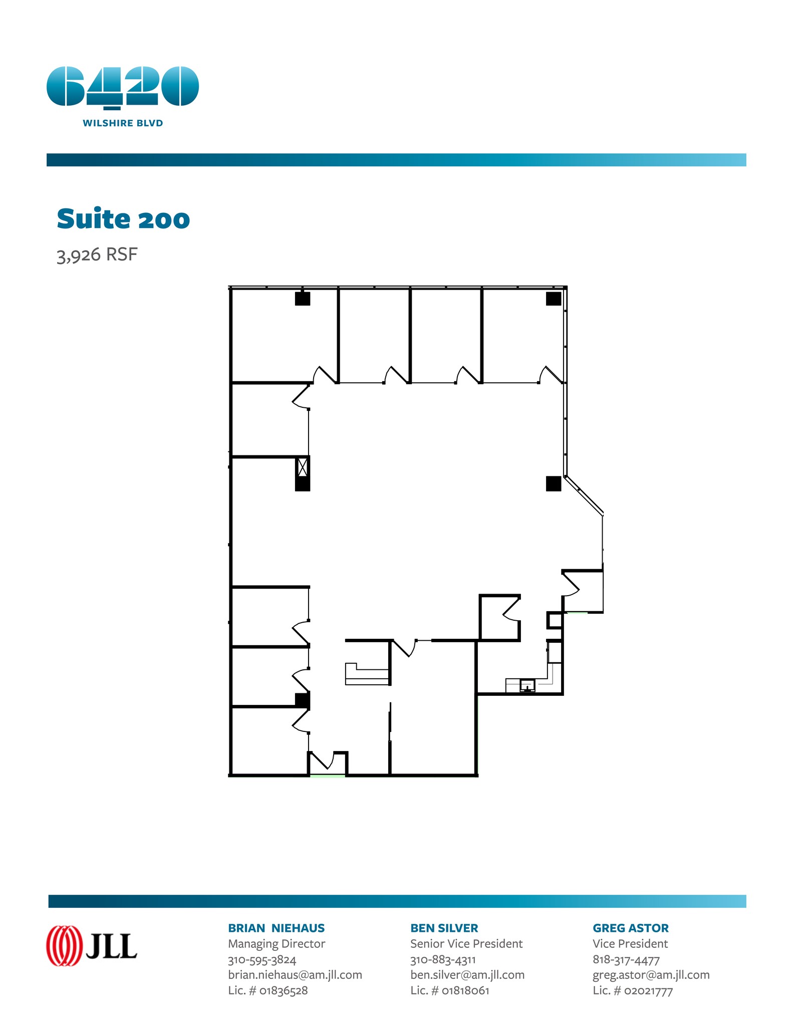 6420 Wilshire Blvd, Los Angeles, CA à louer Plan de site– Image 1 sur 1