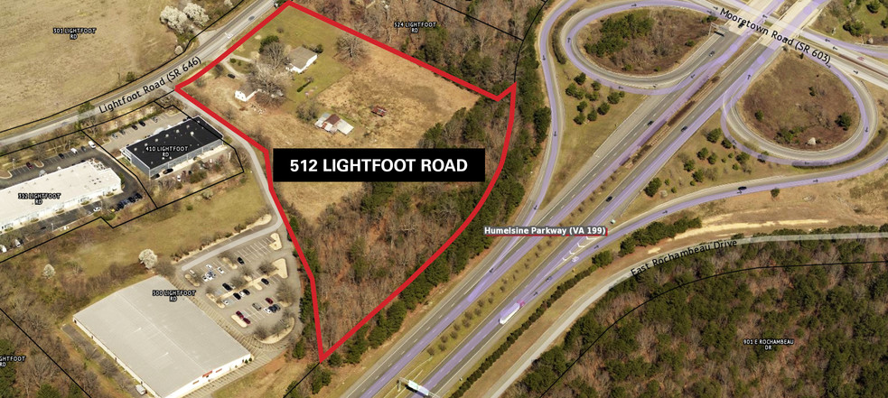 512 Lightfoot Rd, Williamsburg, VA à vendre - Aérien – Image 3 sur 3