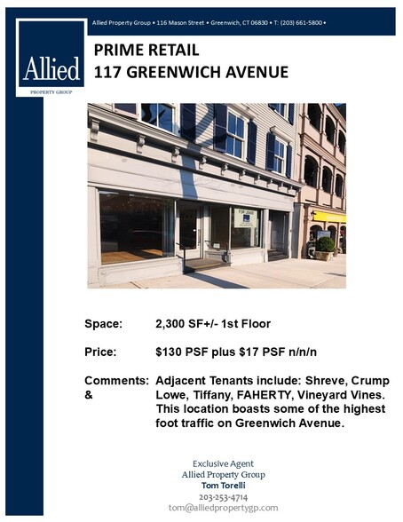 117 Greenwich Ave, Greenwich, CT à louer - Photo de l’immeuble – Image 1 sur 15