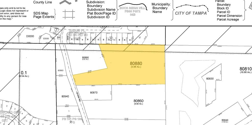 14831 Shaw Rd, Tampa, FL à vendre - Plan cadastral – Image 3 sur 25