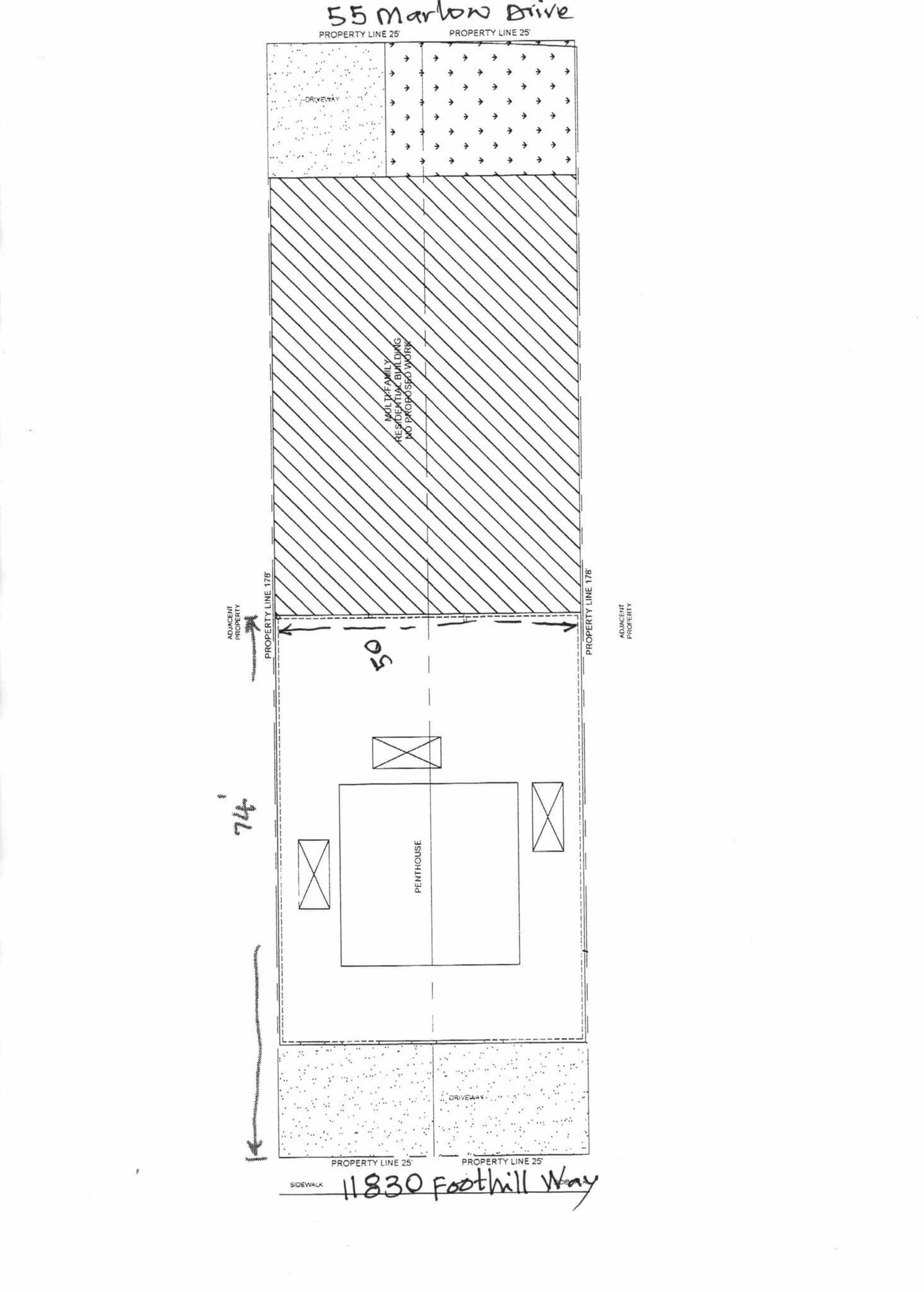 11830 Foothill Way, Oakland, CA à louer Plan de site– Image 1 sur 1
