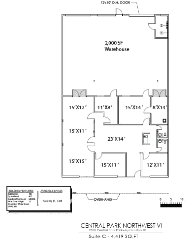 2500 Central Pky, Houston, TX à louer Plan d’étage– Image 1 sur 1
