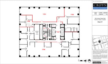 180 Dundas St W, Toronto, ON à louer Plan d’étage– Image 2 sur 2