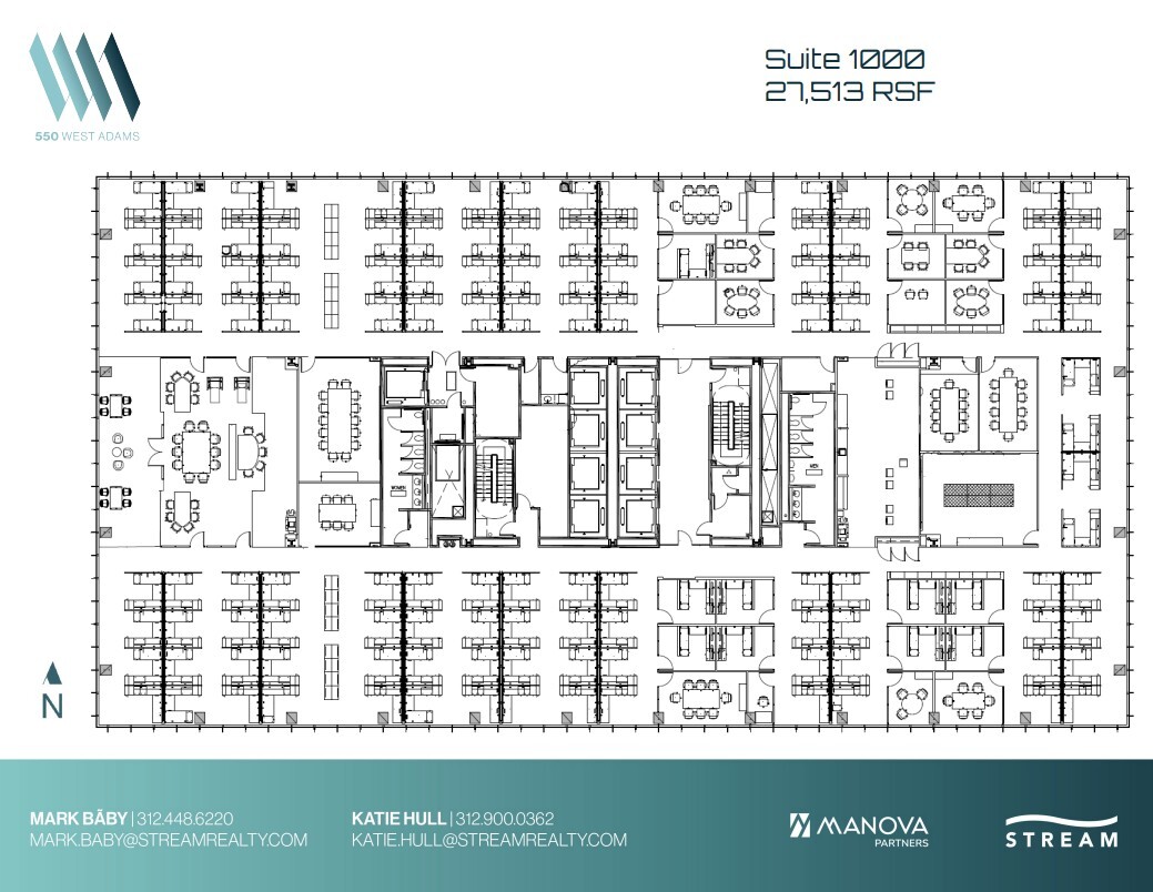 550 W Adams St, Chicago, IL à louer Plan d’étage– Image 1 sur 1
