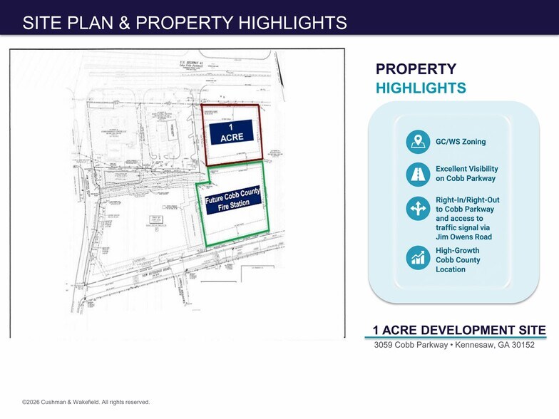 3059 Cobb Pky NW, Kennesaw, GA à vendre - Plan de site – Image 2 sur 2