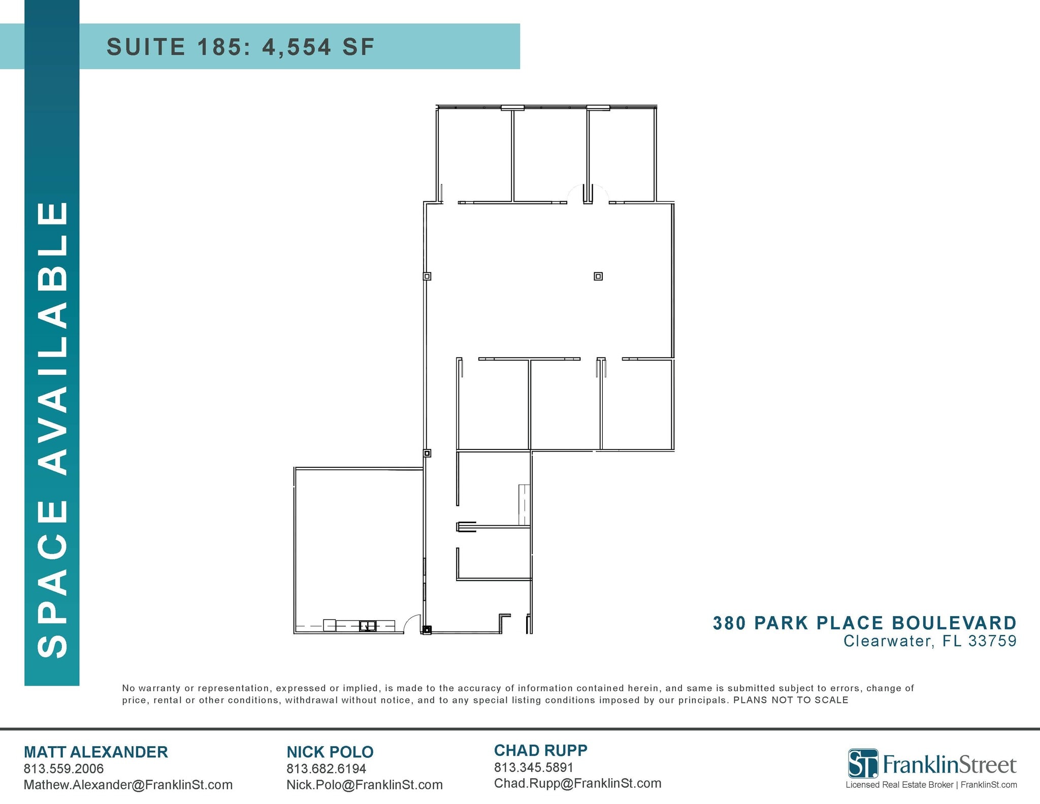 380 Park Place Blvd, Clearwater, FL à louer Plan d’étage– Image 1 sur 1