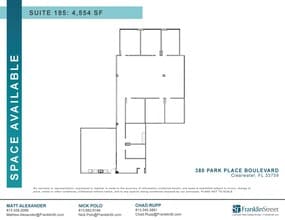 380 Park Place Blvd, Clearwater, FL à louer Plan d’étage– Image 1 sur 1