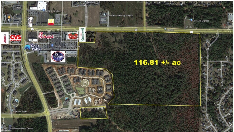 Hwy 96 & Houston Lake Rd, Warner Robins, GA à vendre - Aérien – Image 1 sur 1