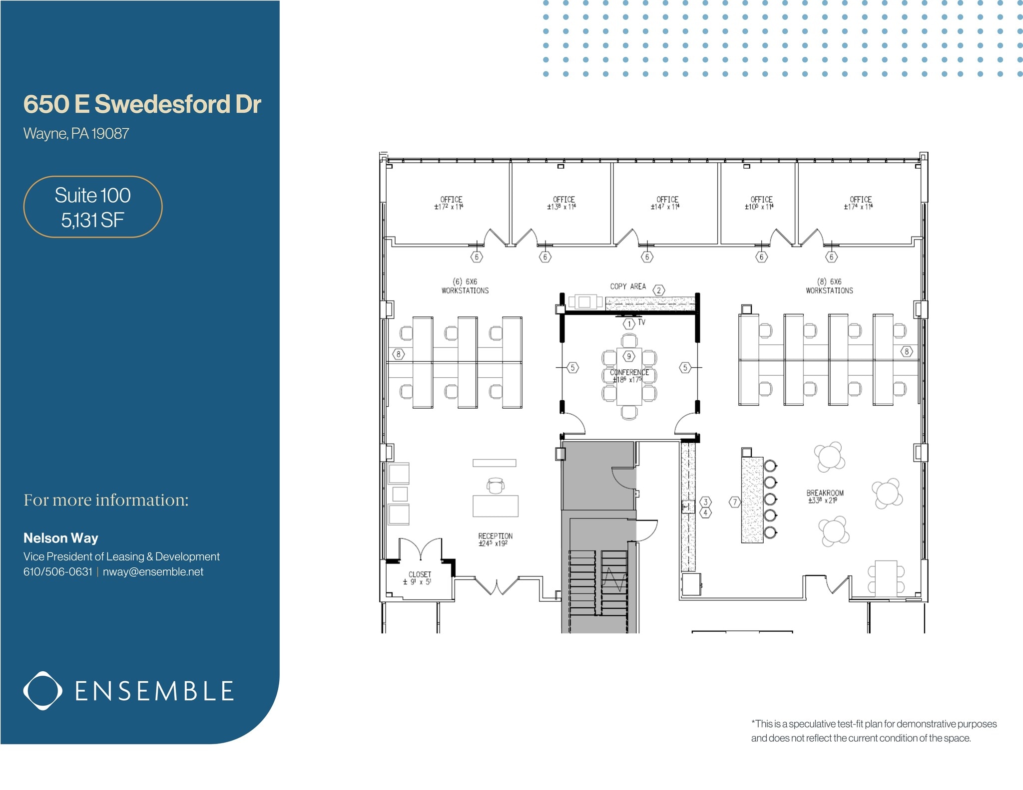650 E Swedesford Rd, Wayne, PA à louer Plan de site– Image 1 sur 3
