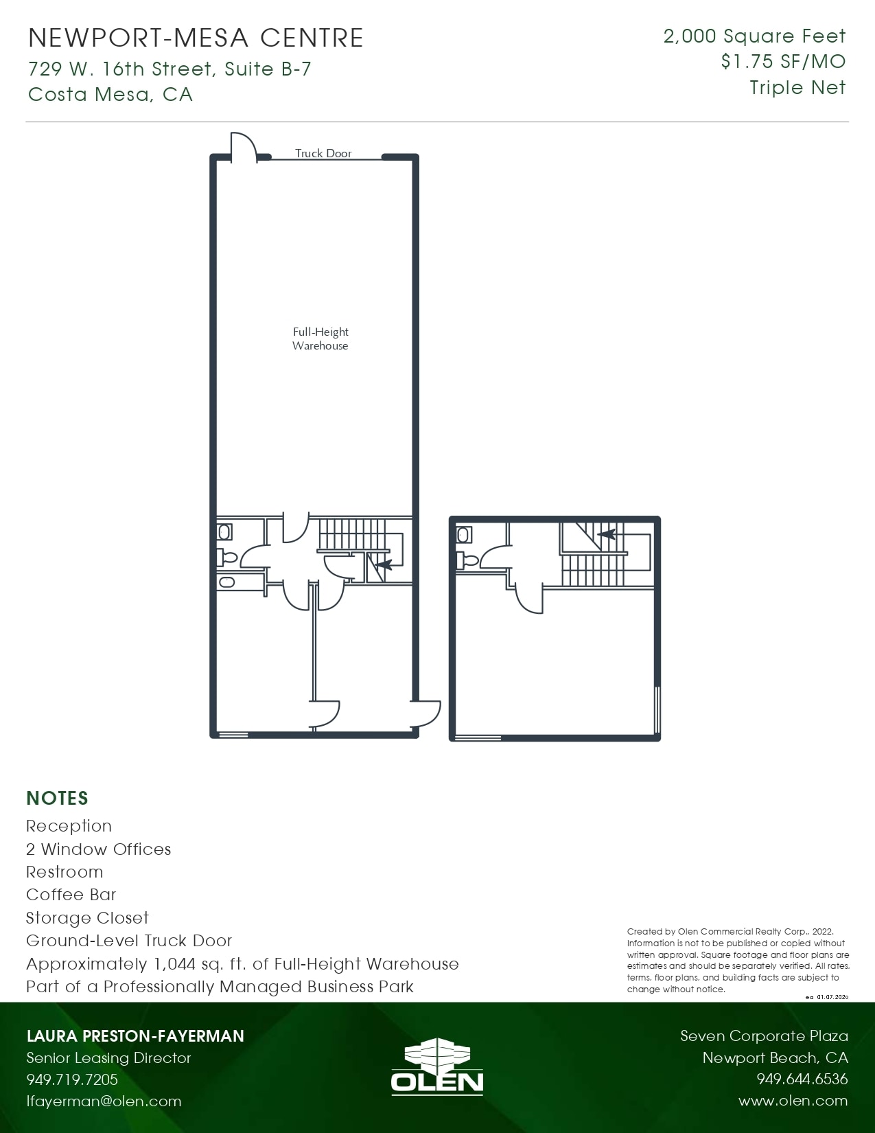 1599 Superior Ave, Costa Mesa, CA à louer Photo intérieure– Image 1 sur 1