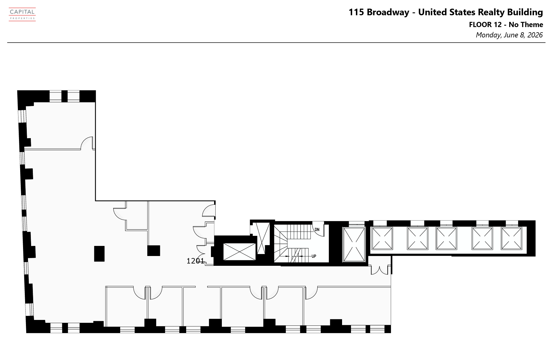111 Broadway, New York, NY à louer Plan d’étage– Image 1 sur 1