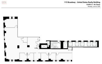 111 Broadway, New York, NY à louer Plan d’étage– Image 1 sur 1