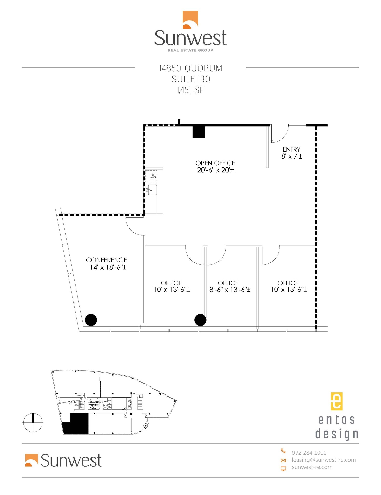 14850 Quorum Dr, Dallas, TX à louer Plan d’étage– Image 1 sur 1