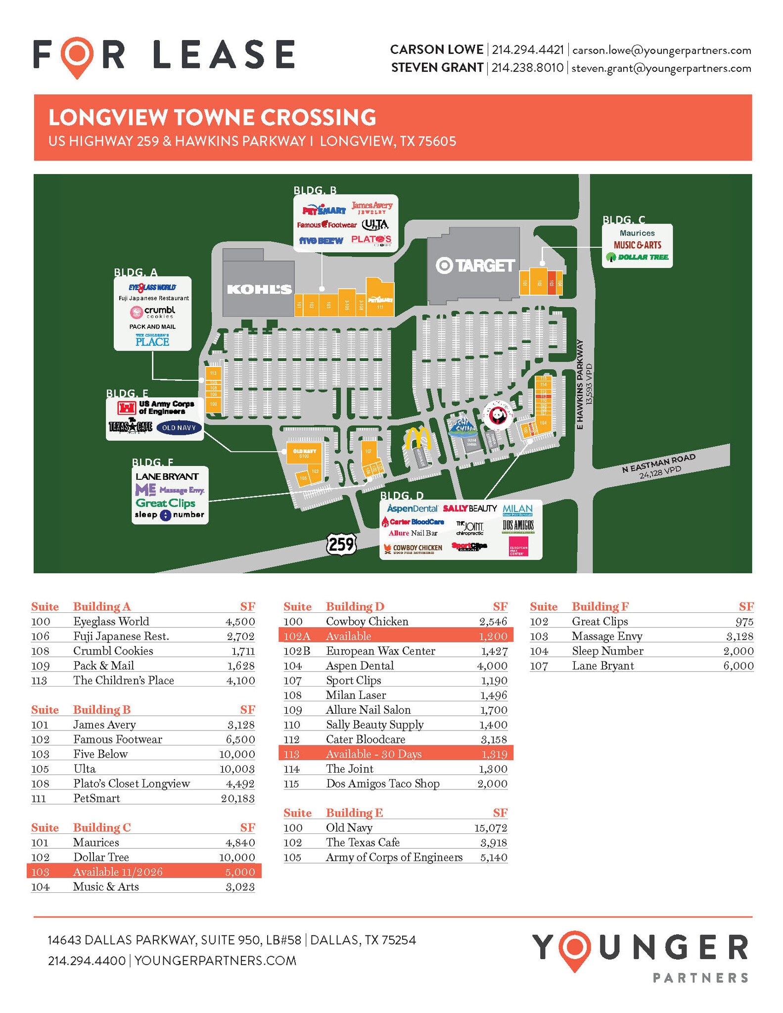 3096 N Eastman Rd, Longview, TX à louer Plan d’étage– Image 1 sur 1