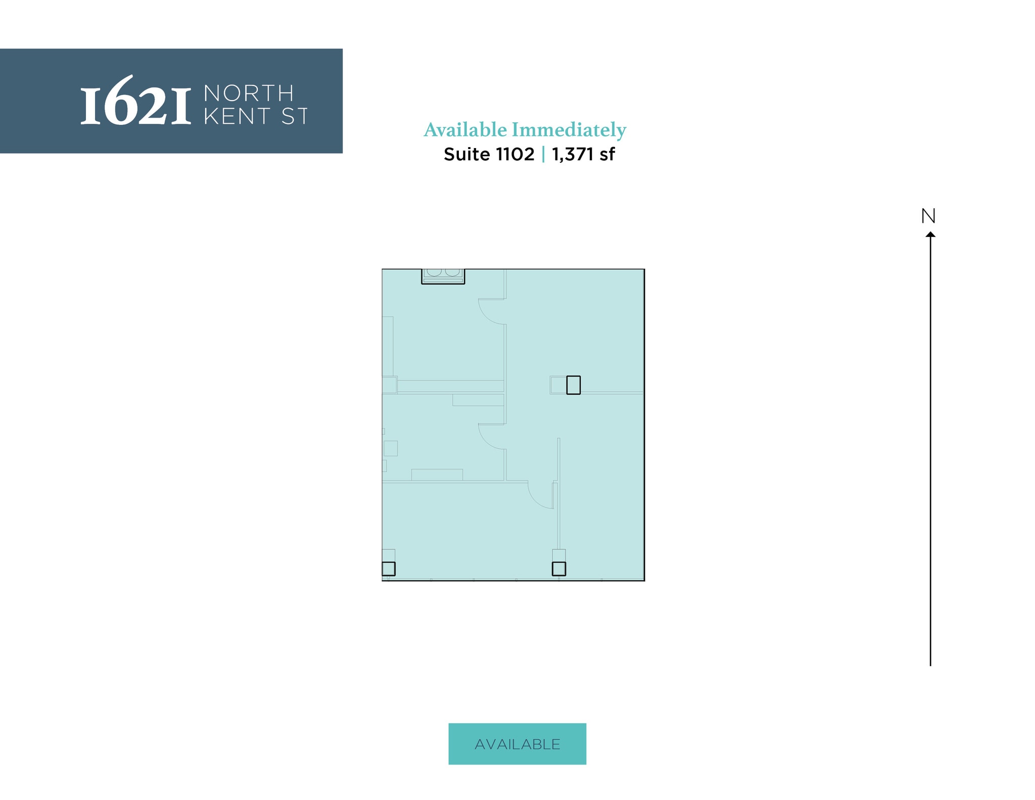 1621 N Kent St, Arlington, VA à louer Plan d’étage– Image 1 sur 1