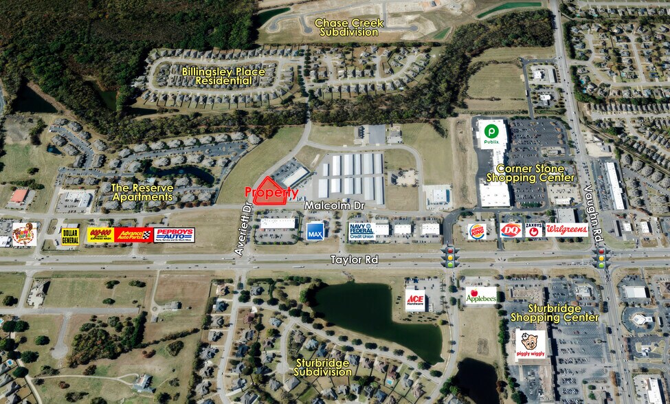 Malcolm Drive & Averiett Drive, Montgomery, AL à vendre - Aérien – Image 2 sur 5